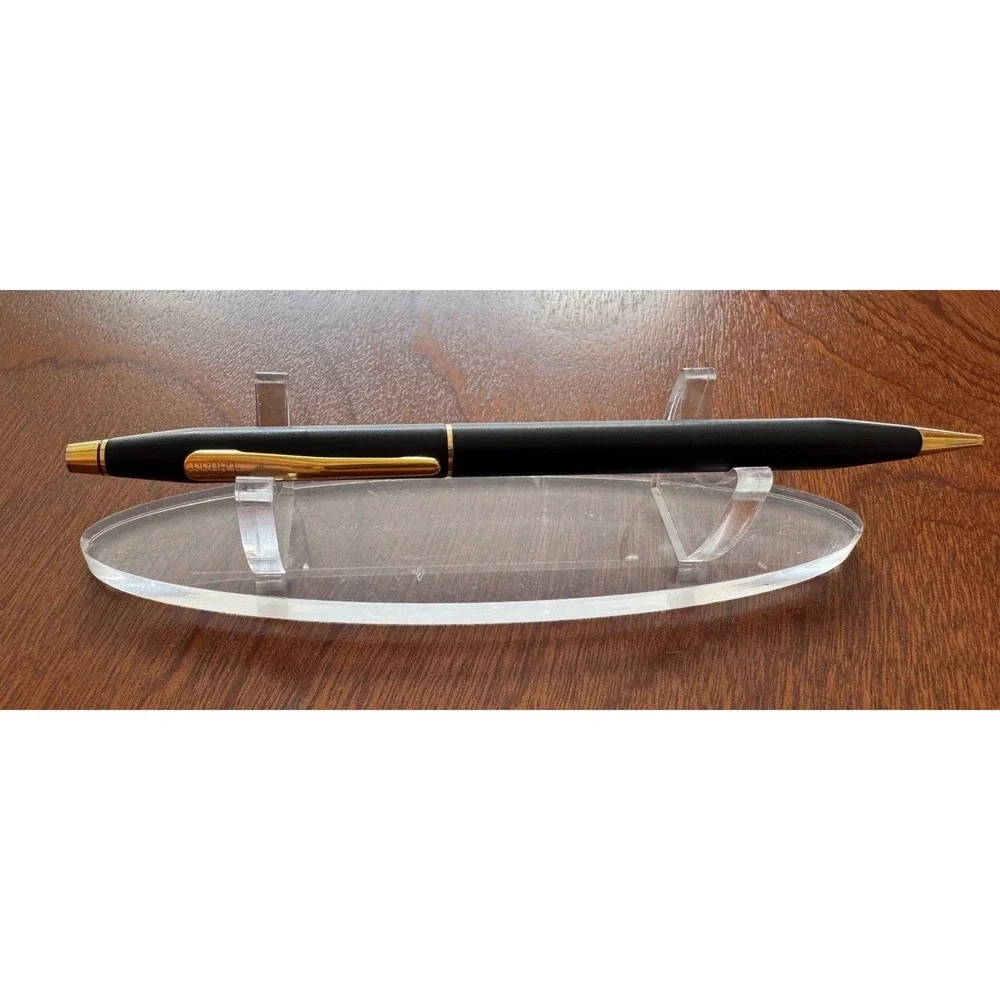 Vintage Cross Classic Century Mechanical Pencil Matte Black with 23K Gold Trim